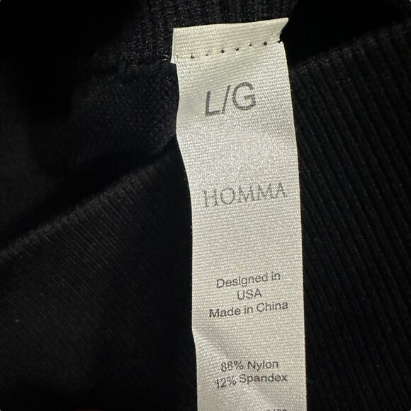 NWT Homma Activewear L Black Leggings High Waist Tummy Compression Slimming Body - Picture 8 of 12